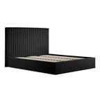 Black Tall Super Kingsize Ottoman Bed