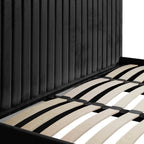 Black Tall Super Kingsize Ottoman Bed