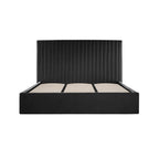 Black Tall Super Kingsize Ottoman Bed