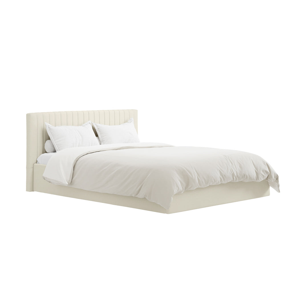 Milk Kingsize Ottoman Bed