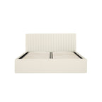 Milk Double Ottoman Bed