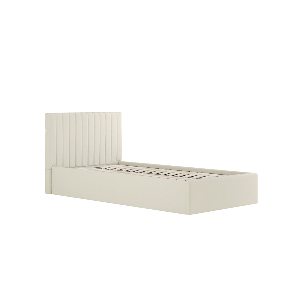 Milk Single Ottoman Bed