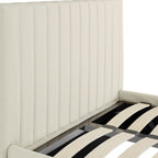 Milk Single Ottoman Bed
