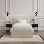 Milk Single Ottoman Bed