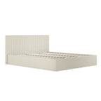 Milk Super Kingsize Ottoman Bed