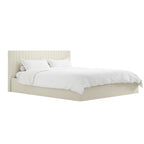 Milk Super Kingsize Ottoman Bed