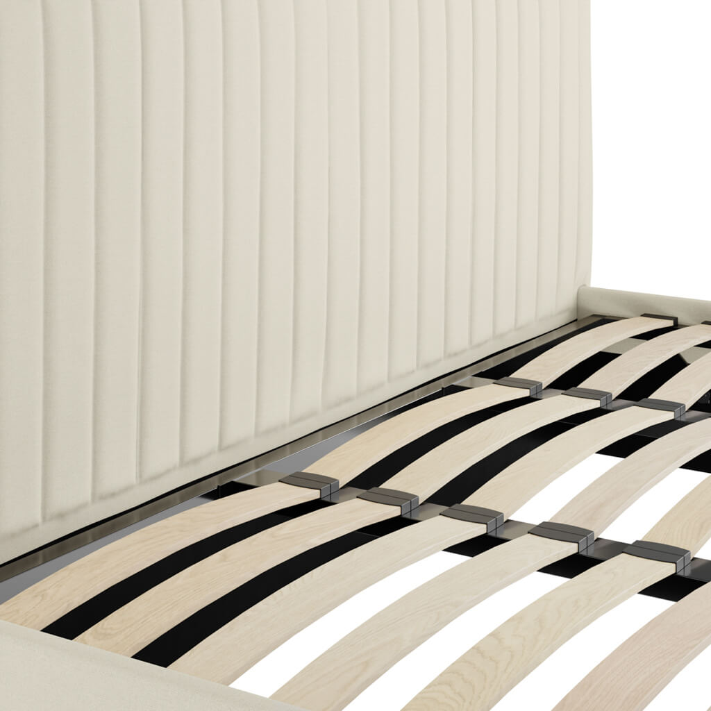 Milk Super Kingsize Ottoman Bed