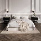 Milk Super Kingsize Ottoman Bed