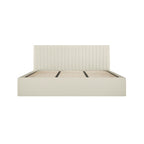 Milk Super Kingsize Ottoman Bed