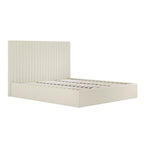 Milk Tall Super Kingsize Ottoman Bed
