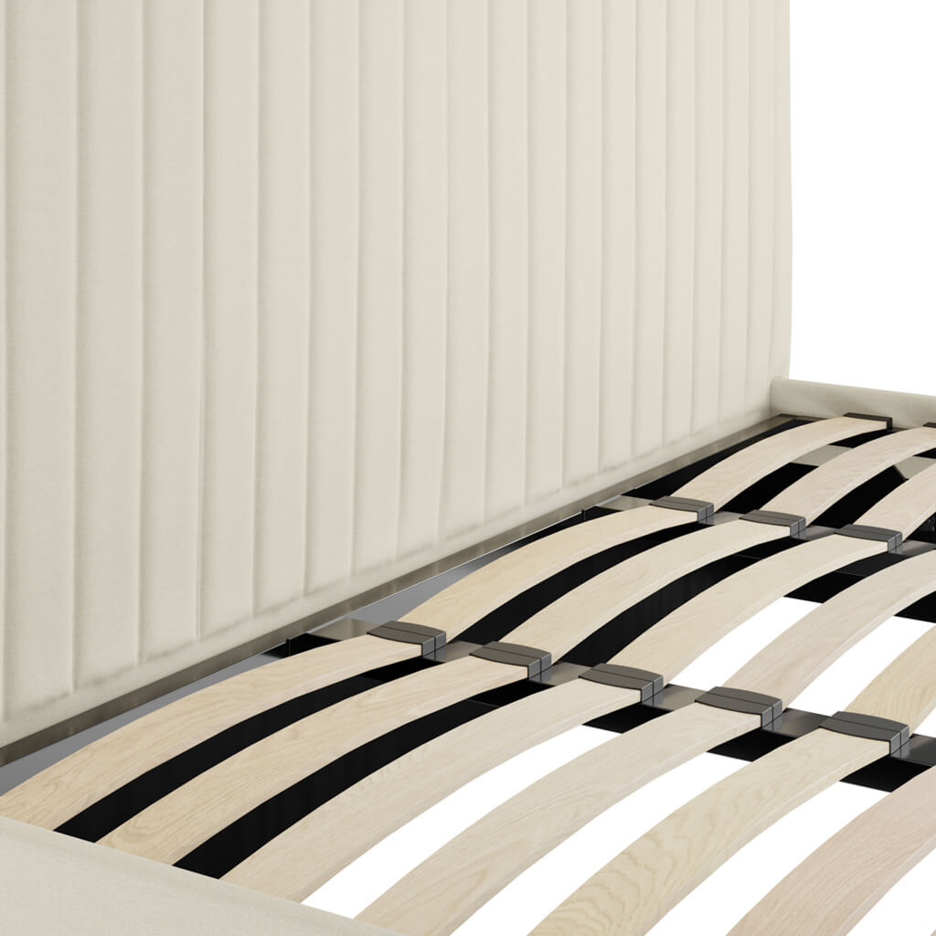 Milk Tall Super Kingsize Ottoman Bed