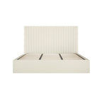 Milk Tall Super Kingsize Ottoman Bed