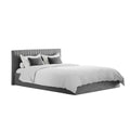 Silver Kingsize Ottoman Bed