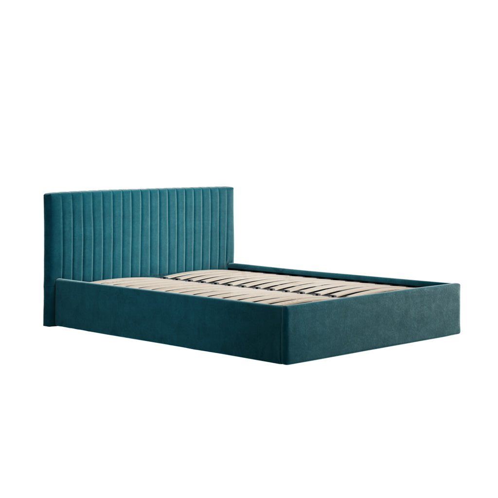 Teal Double Ottoman Bed