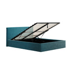 Teal Kingsize Ottoman Bed