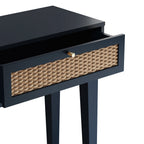Blue & Rattan Dressing Table