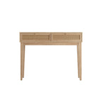 Oak & Rattan Dressing Table