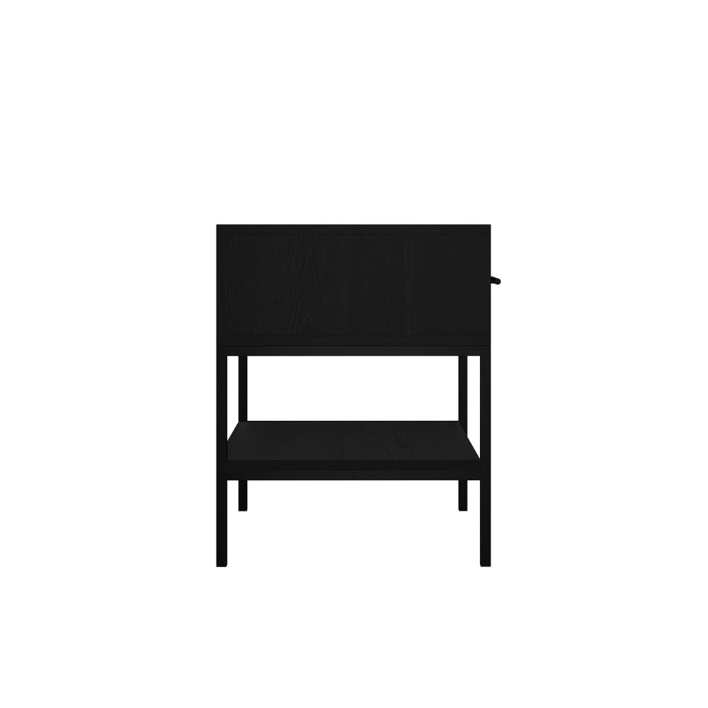 Bedside Cabinet In Matte Black
