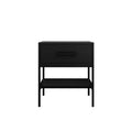 Bedside Cabinet In Matte Black