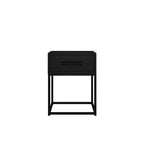 Black Modern Sleek Bedside Cabinet