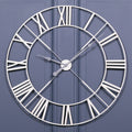 Vintage Cream Distressed 110cm Twist Frame Wall Clock