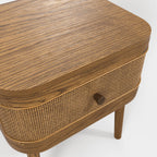 Smoked Bedside Cabinet