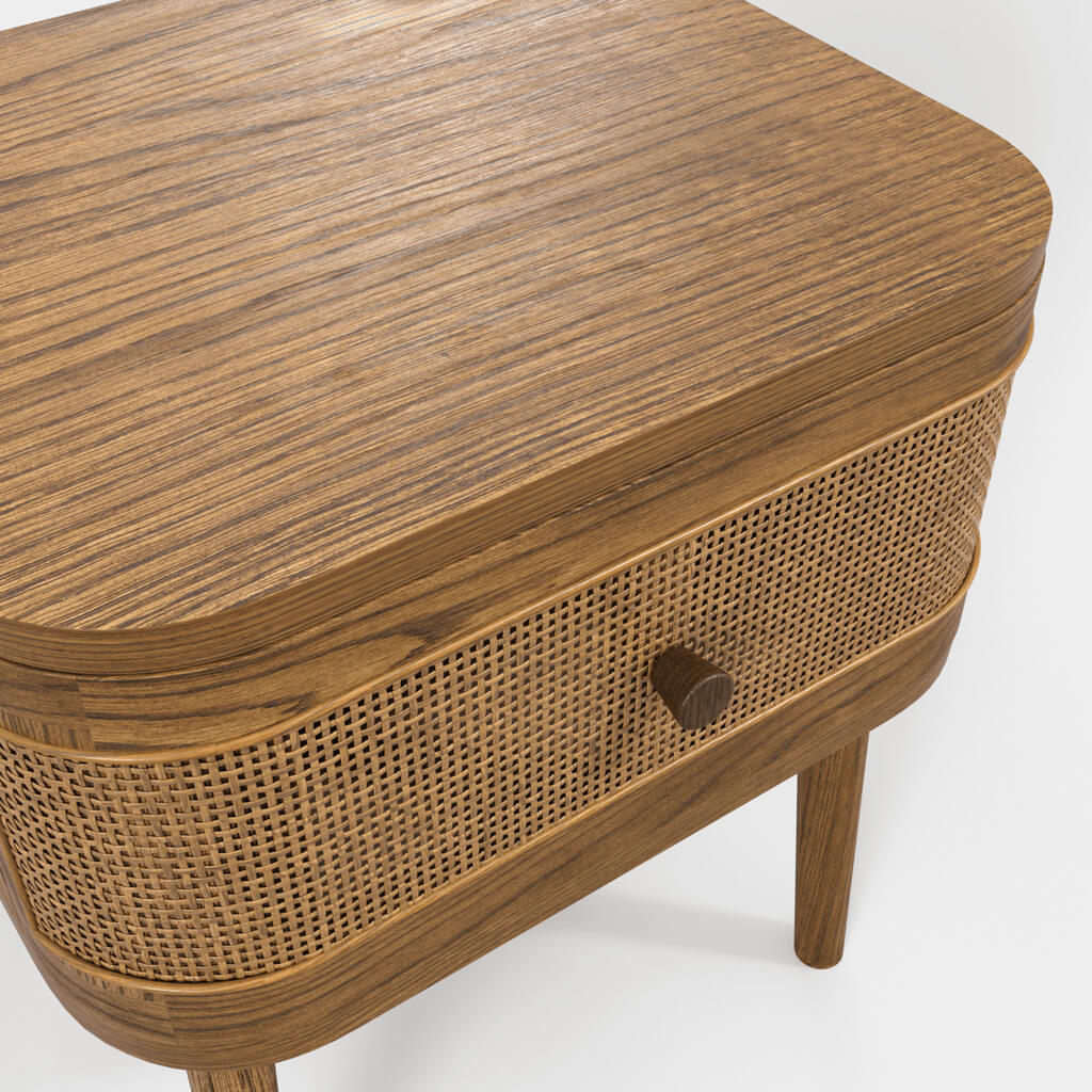 Smoked Bedside Cabinet