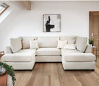 Carnaby Cinema U-Shape Sofa In Beige