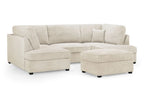 Carnaby Cinema U-Shape Sofa In Boucle Beige