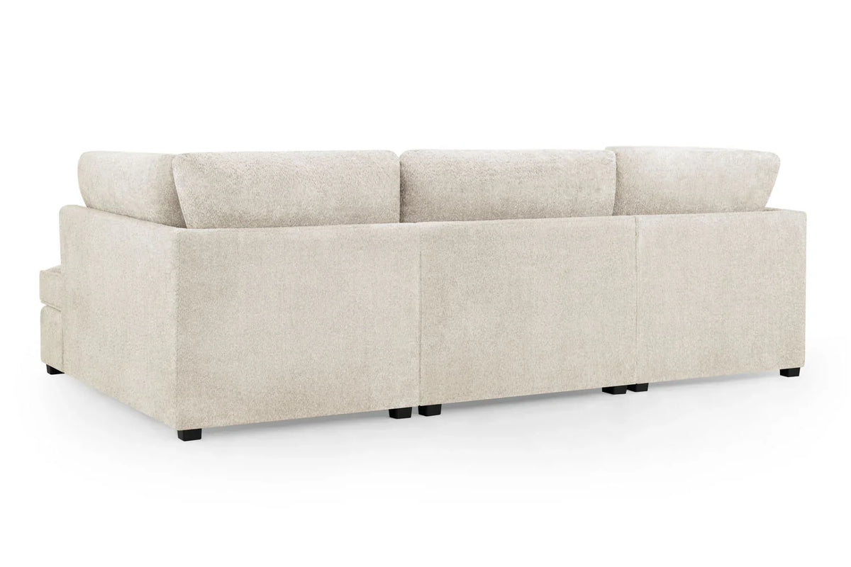 Carnaby Cinema U-Shape Sofa In Boucle Beige