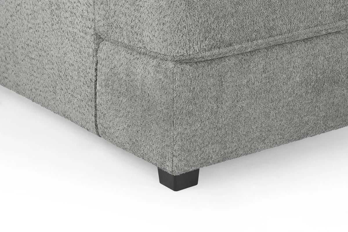 Carnaby Cinema U-Shape Sofa In Boucle Grey