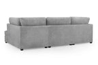 Carnaby Cinema U-Shape Sofa In Boucle Grey