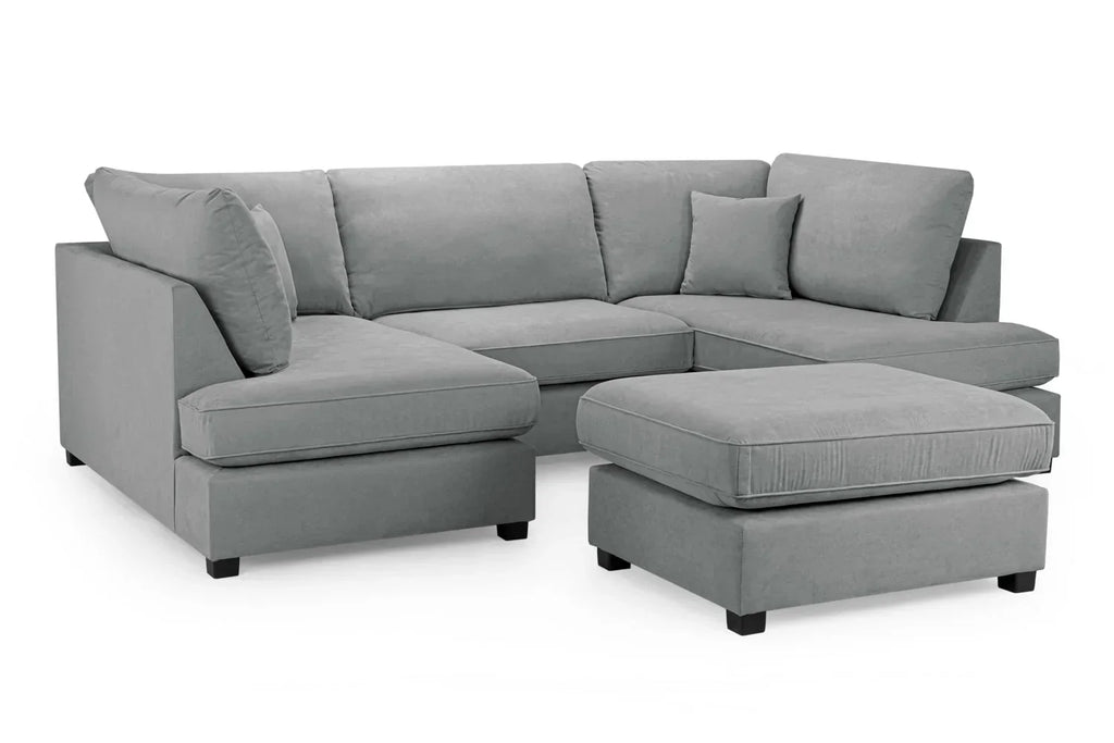 Carnaby Cinema U-Shape Sofa In Grey