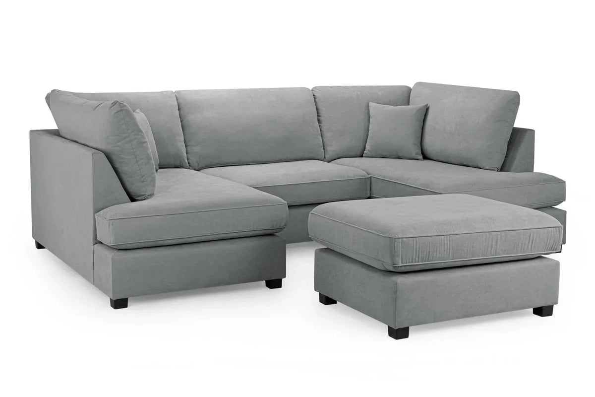 Carnaby Cinema U-Shape Sofa In Grey