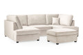 Carnaby Cinema U-Shape Sofa In Plush Velvet Beige