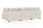 Carnaby Cinema U-Shape Sofa In Plush Velvet Beige