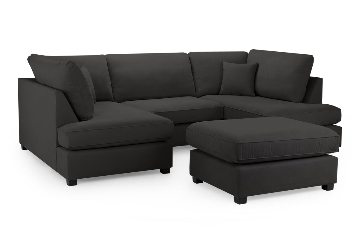 Carnaby Cinema U-shape Sofa in Beige, Grey or Black