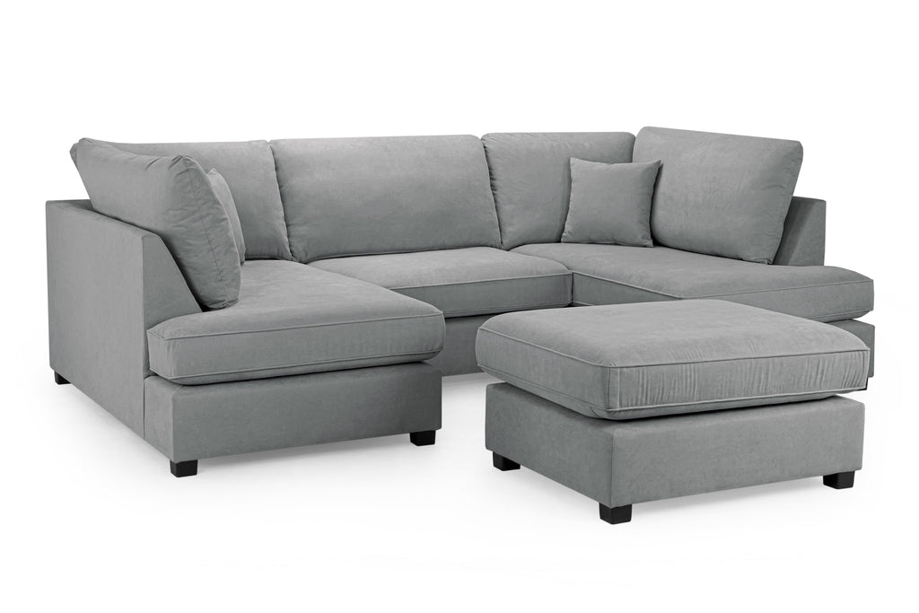 Carnaby Cinema U-shape Sofa in Beige, Grey or Black