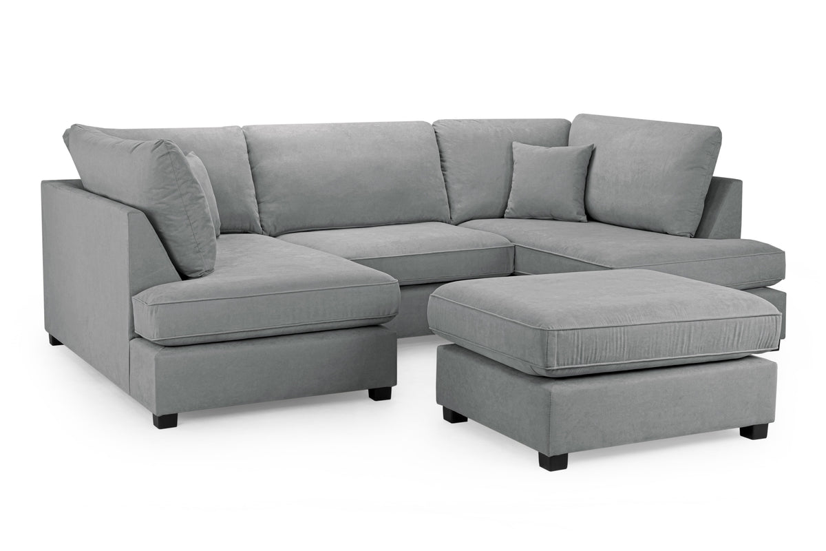 Carnaby Cinema U-shape Sofa in Beige, Grey or Black