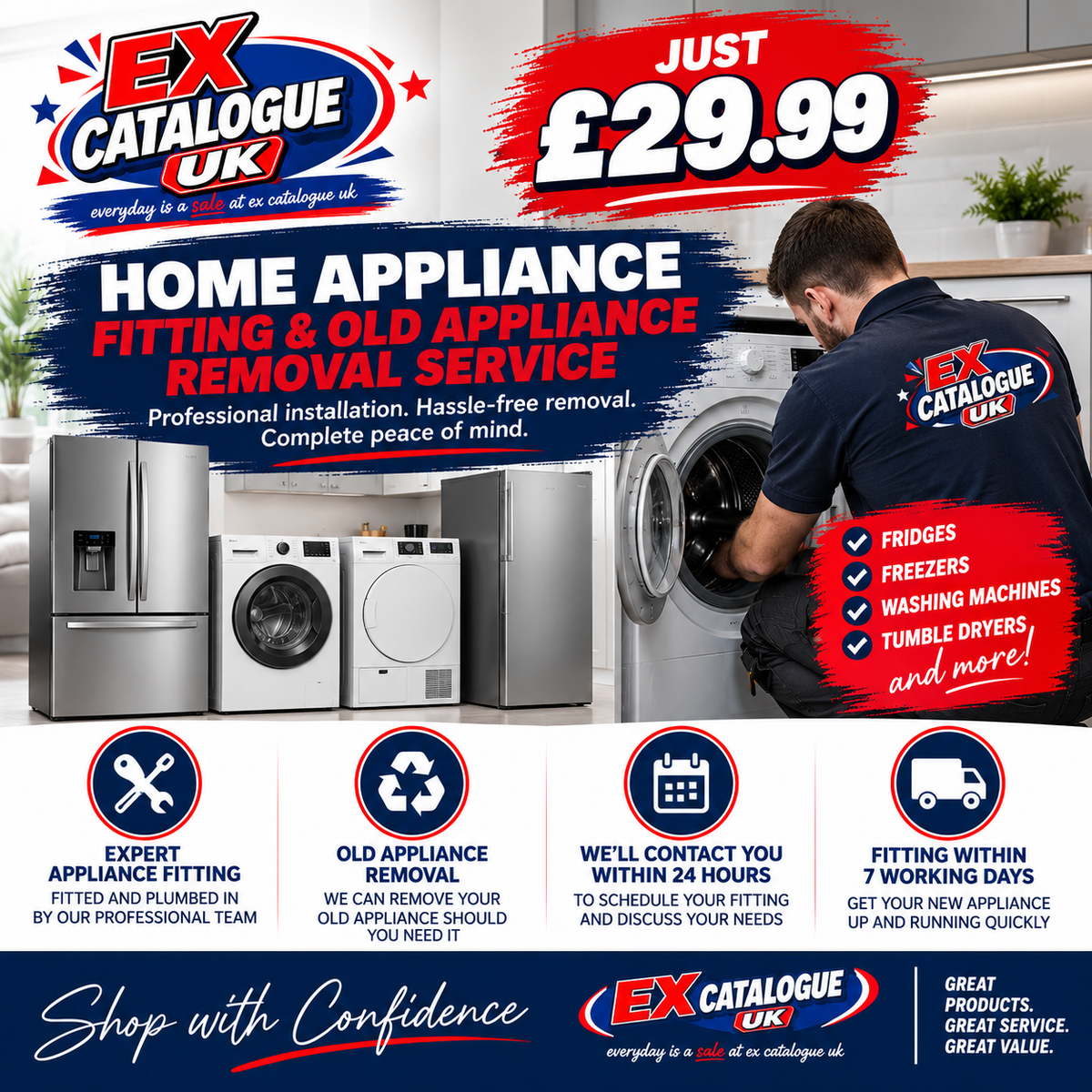 Home Appliance Fitting & Old Appliance Removal