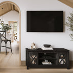 Black Rustic Large Media Unit