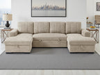 Como Sofabed Beige U Shape Corner