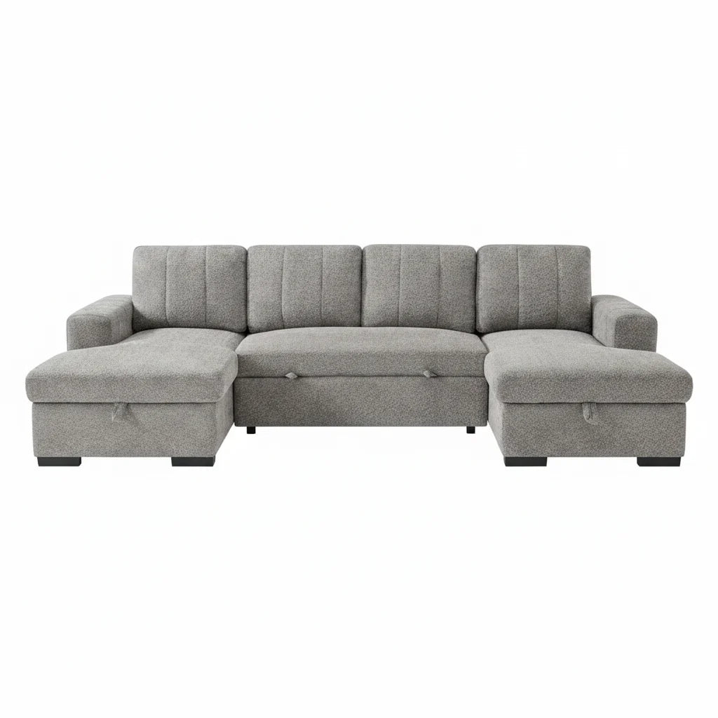 Como Sofabed Grey U Shape Corner