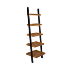 Industrial Style Wood And Black Ladder Bookcase