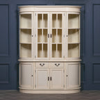 Large Vintage Cream Dresser Display Cabinet