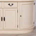 Large Vintage Cream Dresser Display Cabinet
