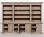 Extra Large Wooden Triple Bookcase