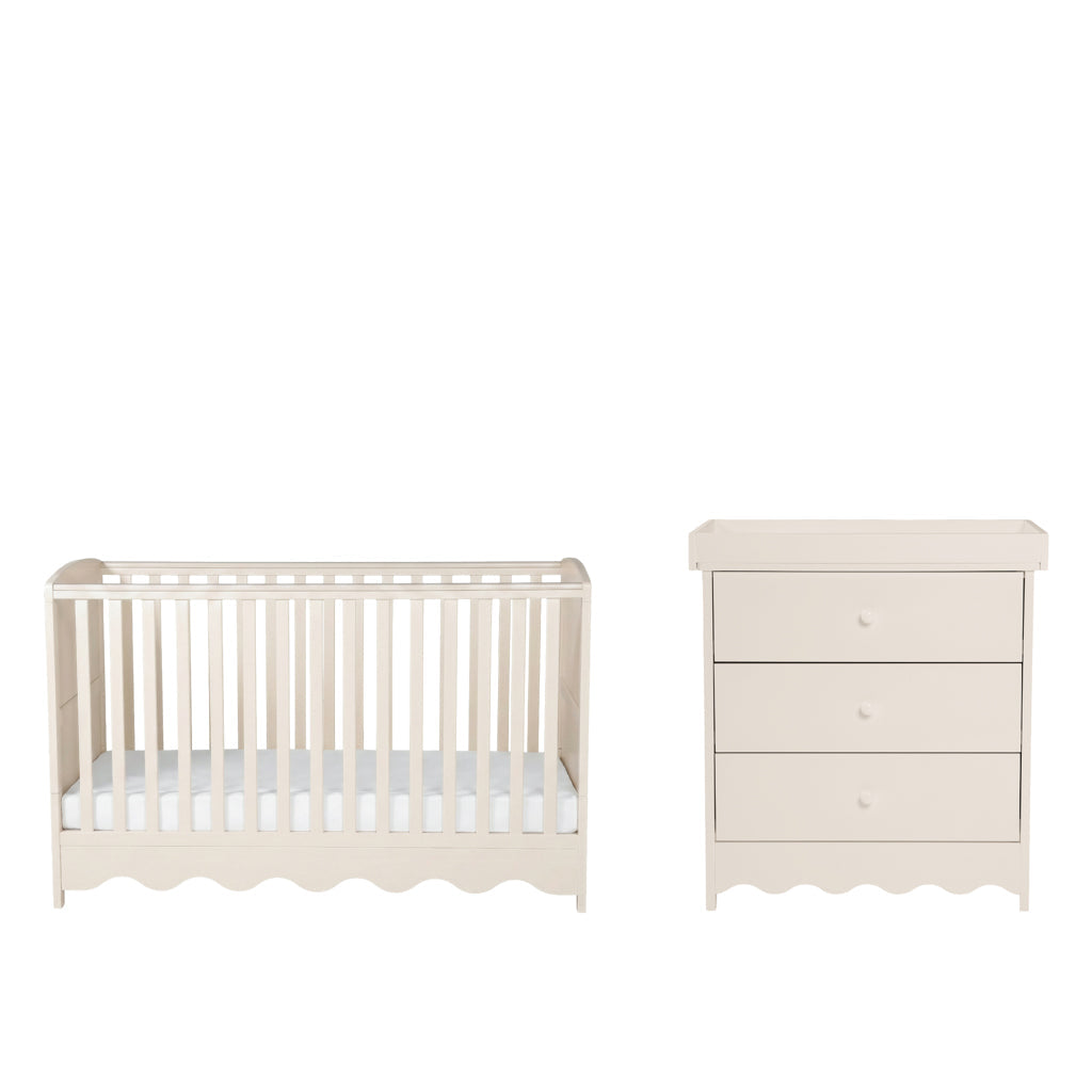 Dancer 2 Piece Nursery Room Furniture Set Cashmere