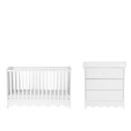 Dancer 2 Piece Nursery Room Furniture Set White