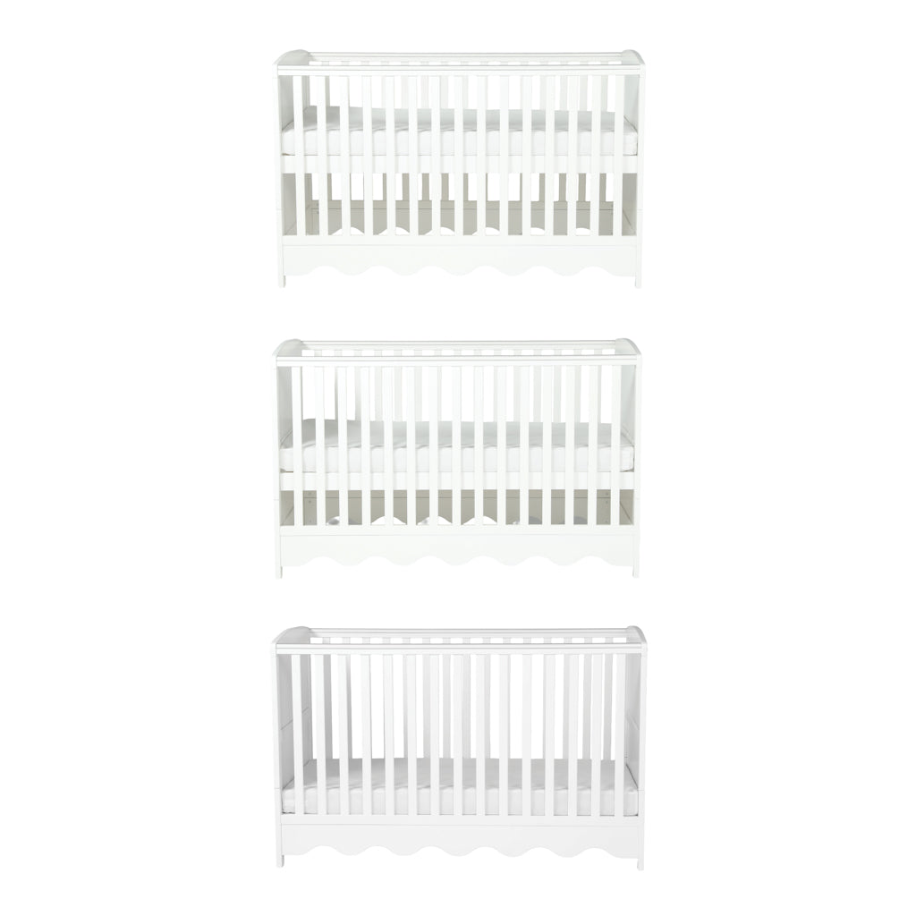 Dancer 3 Piece Nursery Room Furniture Set White